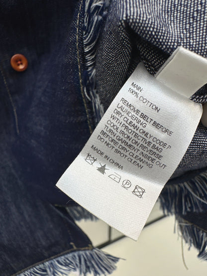Zimm 25ss denim crop shirt