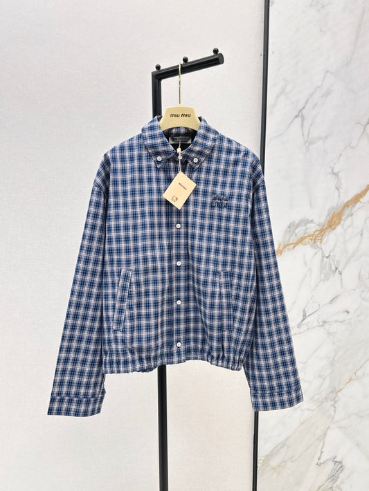 Miu 25ss plaid jacket