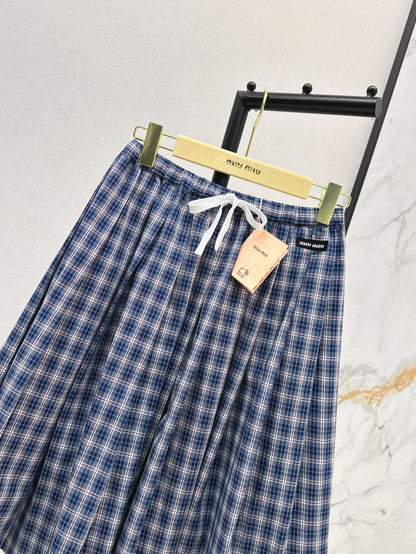 Miu 25ss plaid skirt