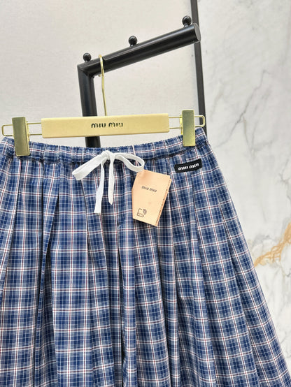Miu 25ss plaid skirt