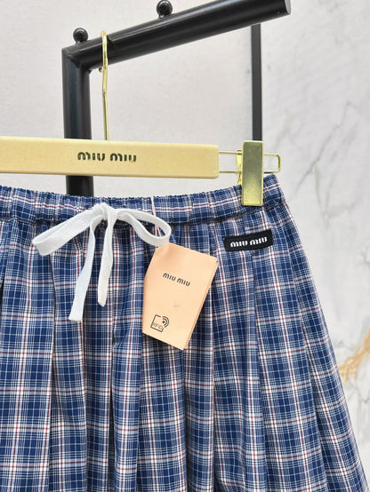 Miu 25ss plaid skirt