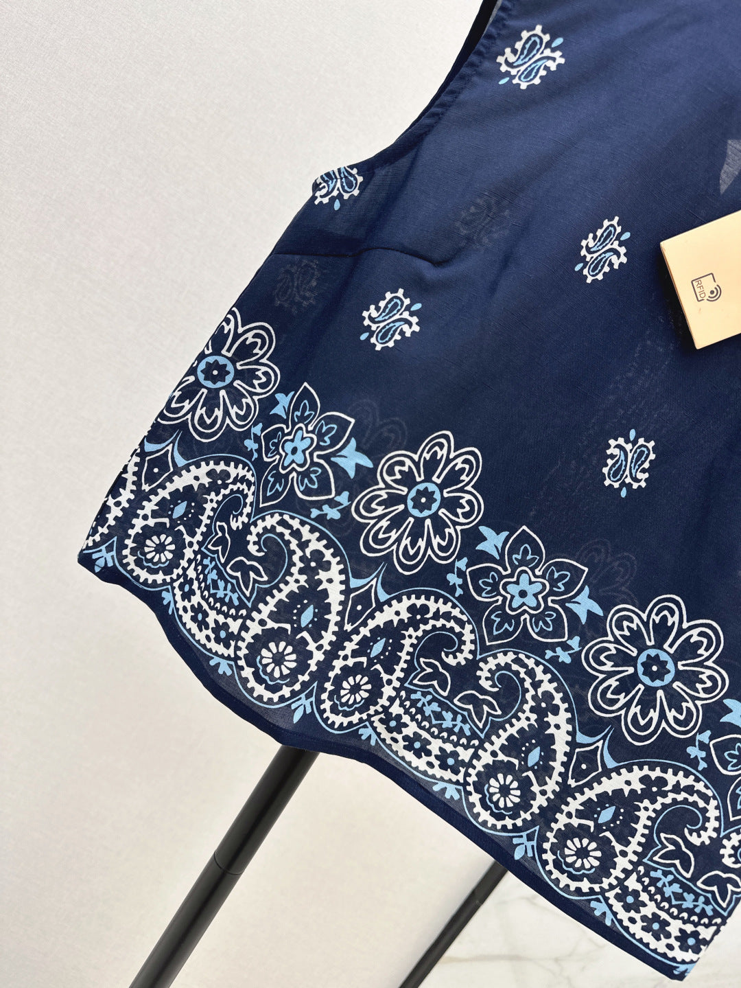 Miu 25ss Linen print vest