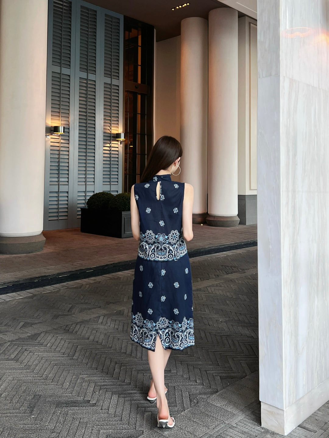 Miu 25ss Linen print vest