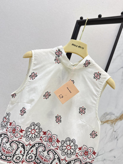 Miu 25ss linen vest