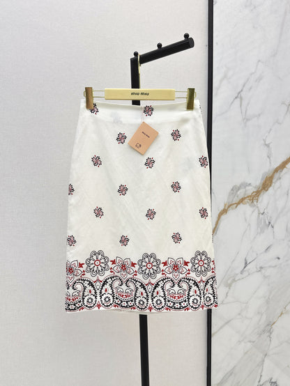 Miu 25ss linen skirt