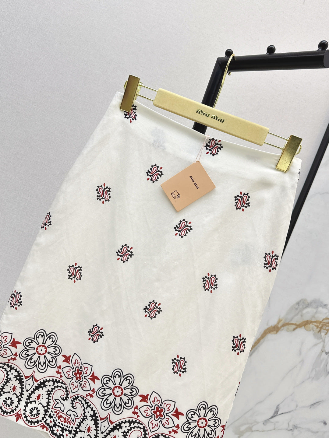 Miu 25ss linen skirt