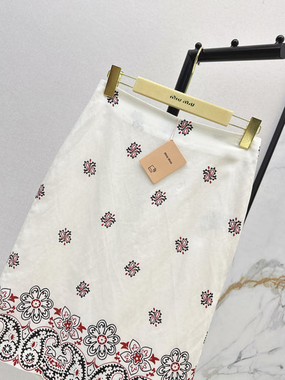 Miu 25ss linen skirt