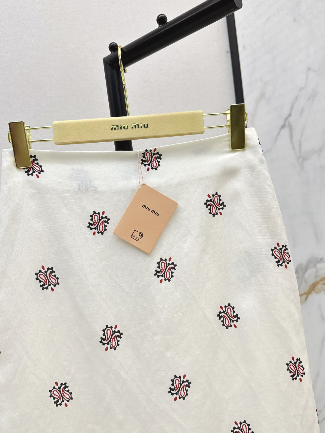 Miu 25ss linen skirt