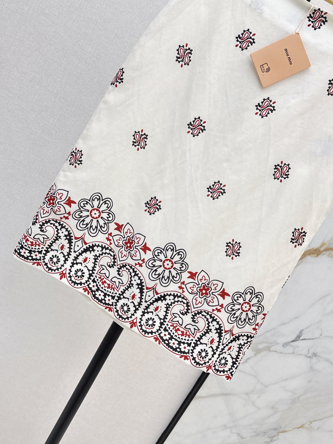 Miu 25ss linen skirt