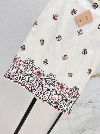 Miu 25ss linen skirt