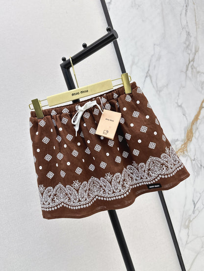 Miu 25ss linen skirt