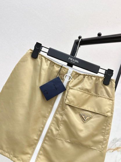 Pra 25ss zipper skirt