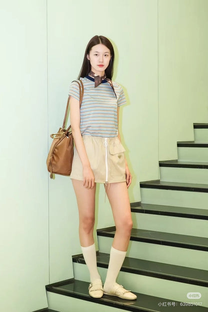 Pra 25ss zipper skirt