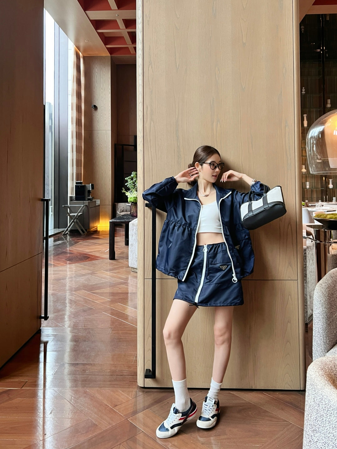 Pra 25ss zipper skirt