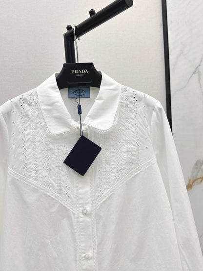 Pra 25ss lace shirt dress
