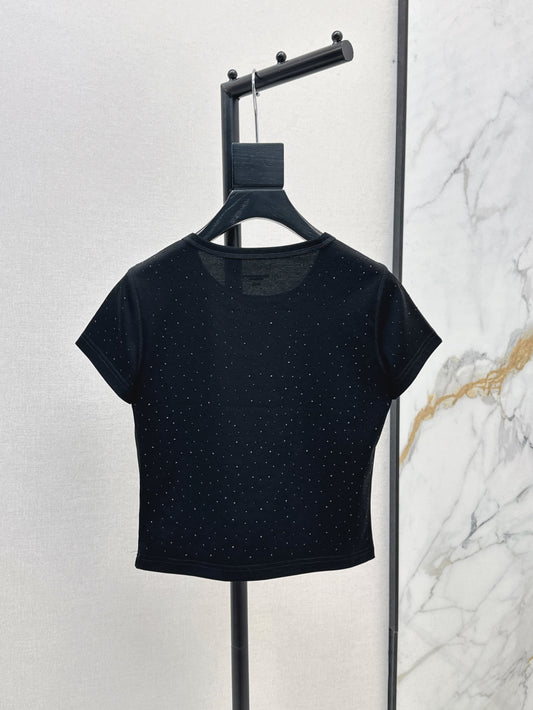 wang 25ss rhinestone t-shirt