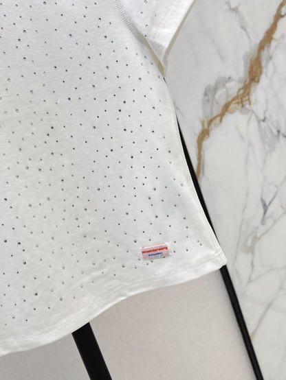wang 25ss rhinestone t-shirt