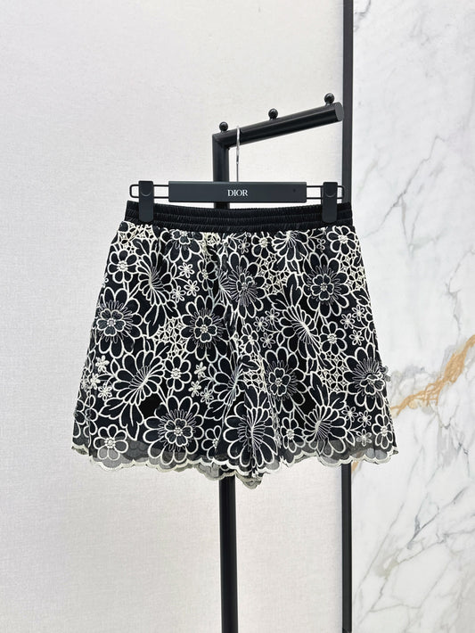 CD 25ss embroidered skirt