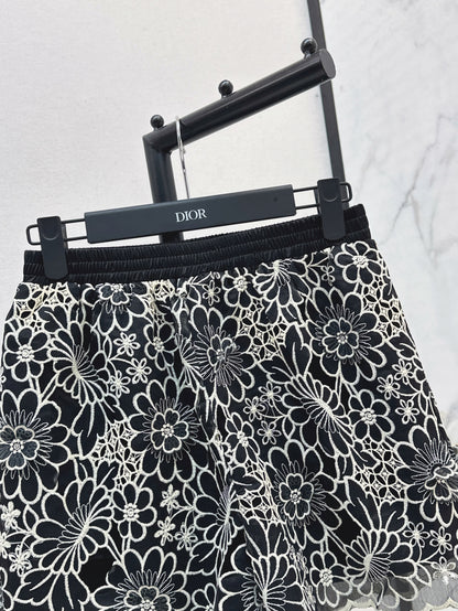 CD 25ss embroidered skirt