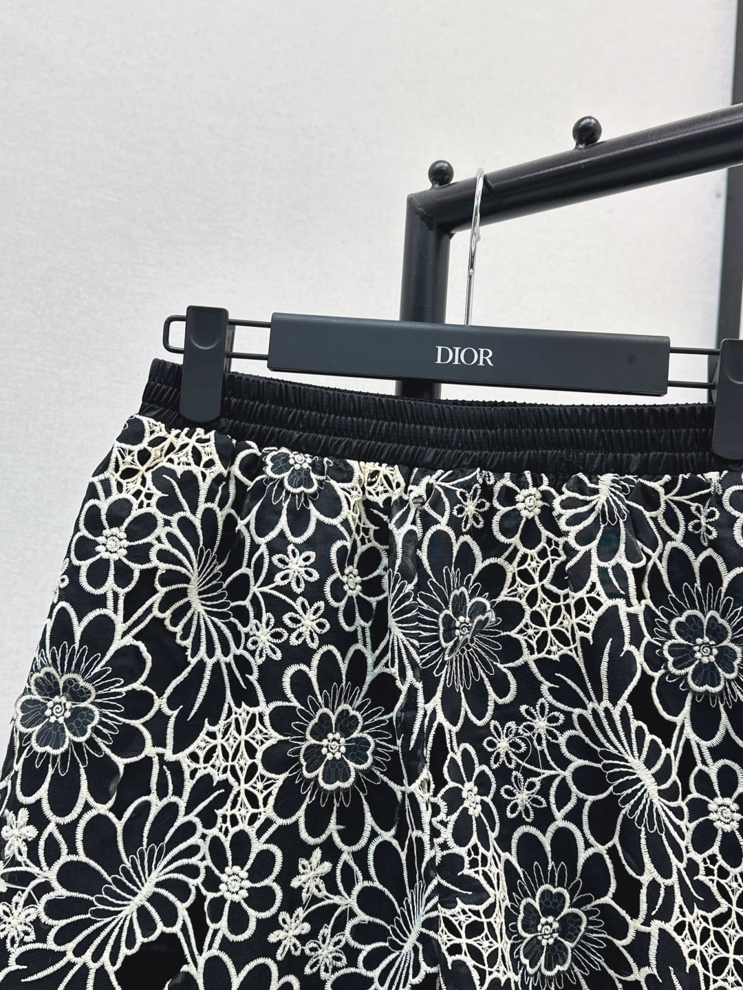 CD 25ss embroidered skirt