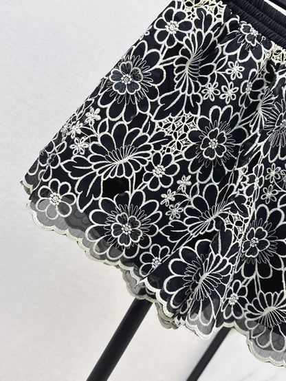 CD 25ss embroidered skirt