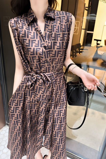 Fen 25ss sleeveless dress