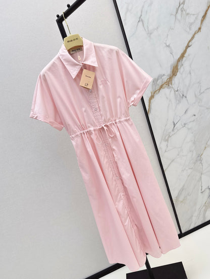 Miu 25ss drawstring dress