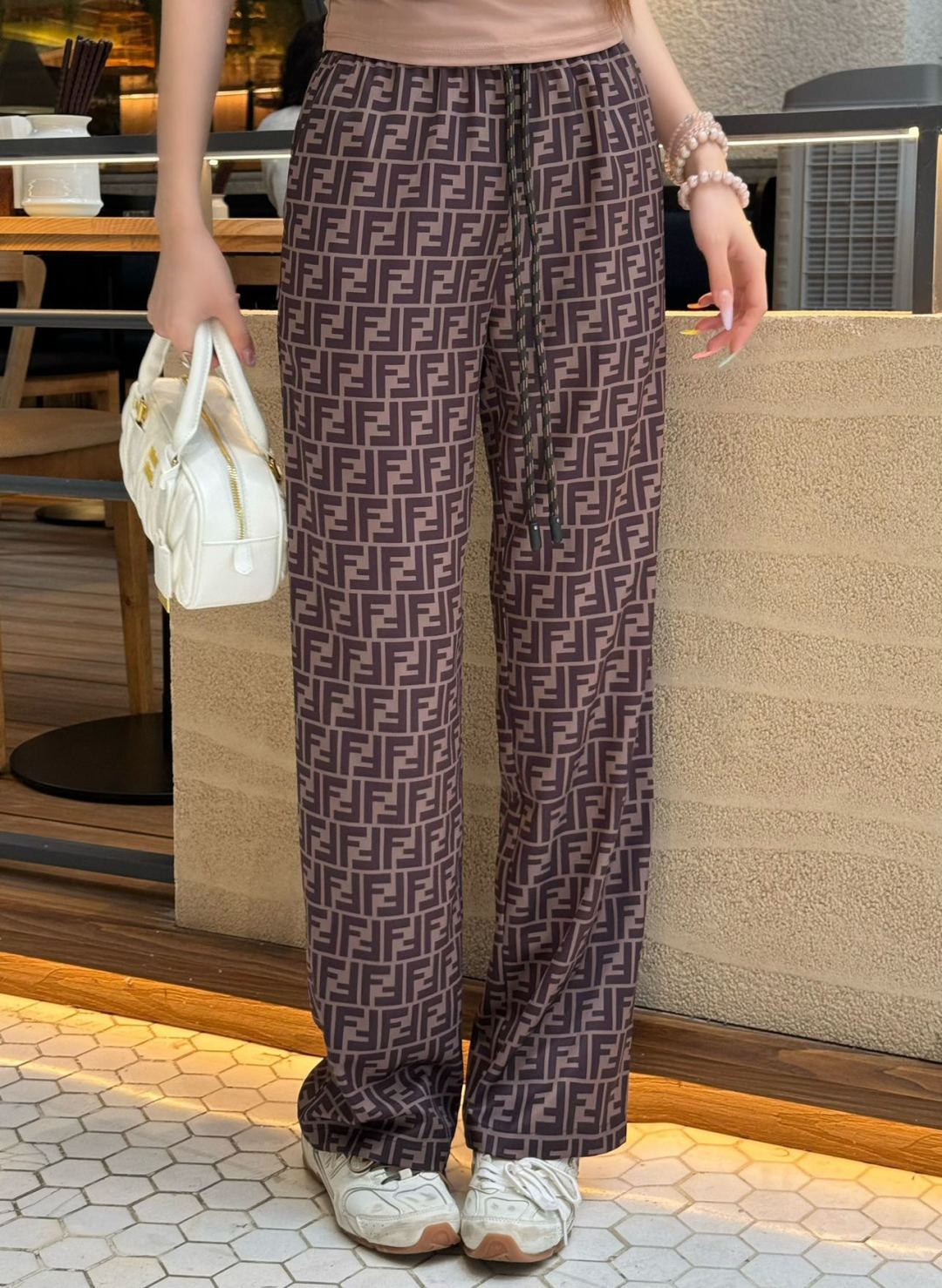Fend 25ss print pants