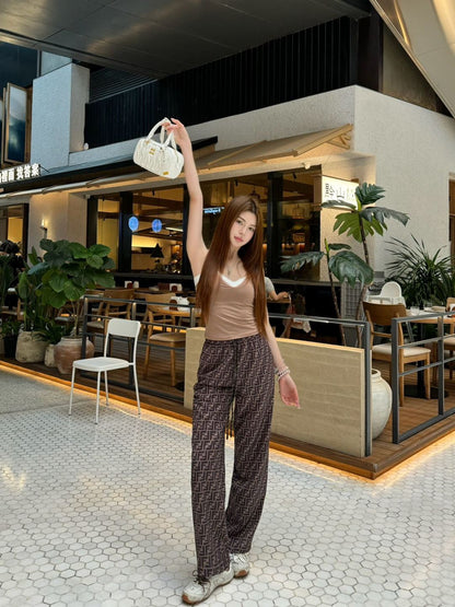 Fend 25ss print pants