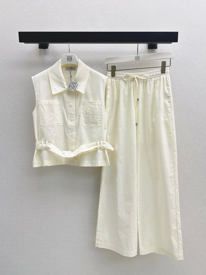 Loe 25ss vest pants set