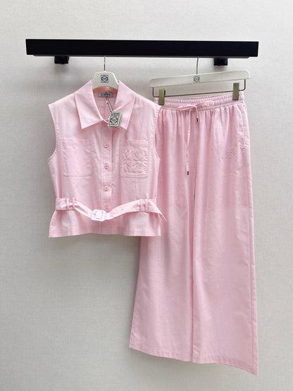 Loe 25ss vest pants set