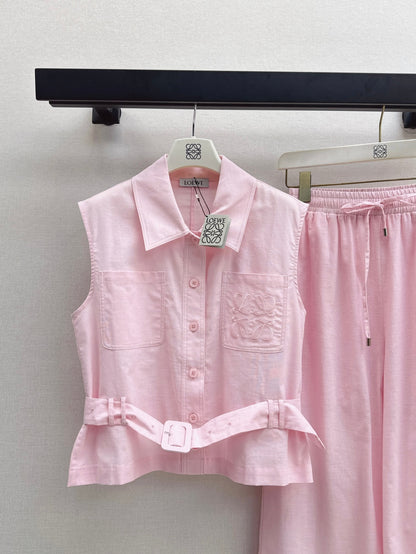 Loe 25ss vest pants set