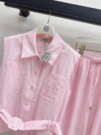 Loe 25ss vest pants set