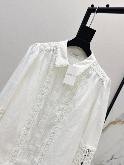 Zimm 25ss lace shirt