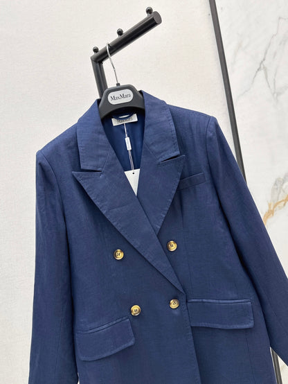 Max 25ss Linen blazer