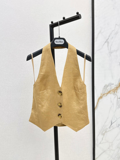 Max 25ss linen vest