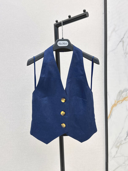 Max 25ss linen vest