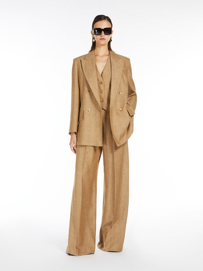 Max 25ss Linen blazer