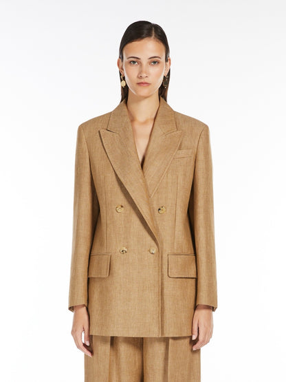 Max 25ss Linen blazer