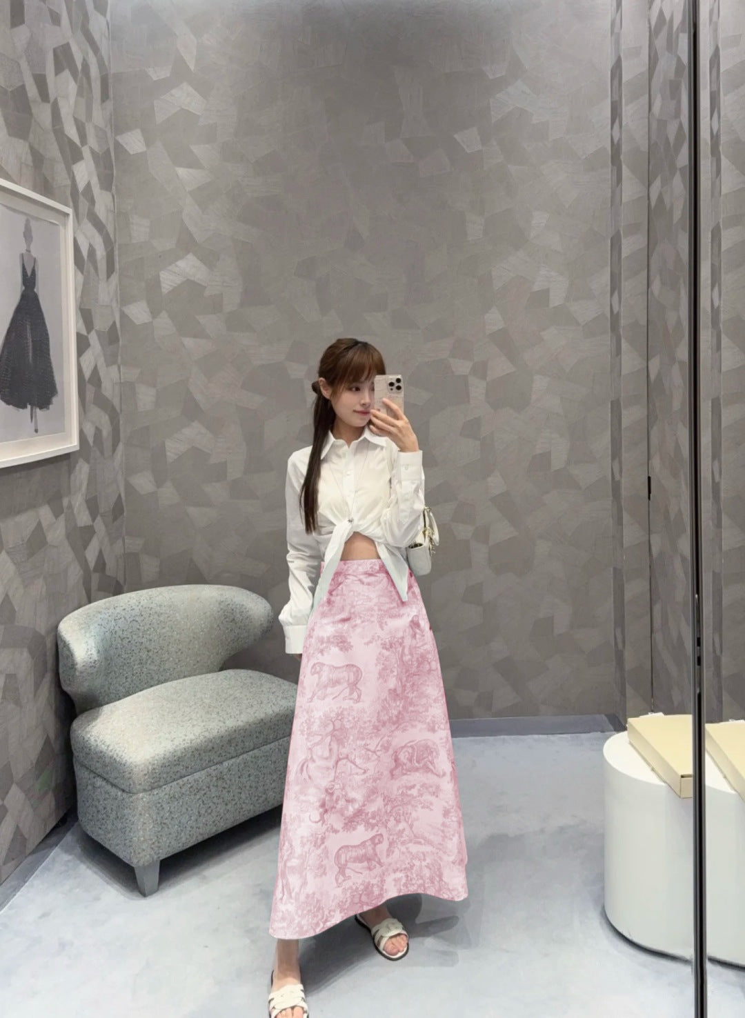 CD 25SS print skirt