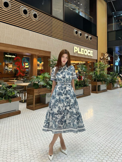 CD 25ss print dress