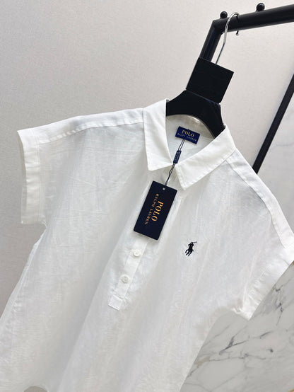 Ral 25ss Linen polo shirt
