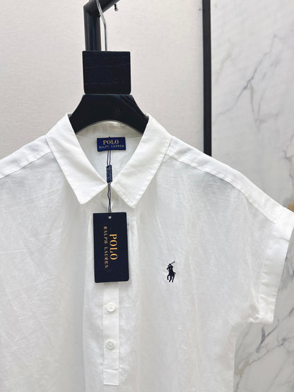 Ral 25ss Linen polo shirt