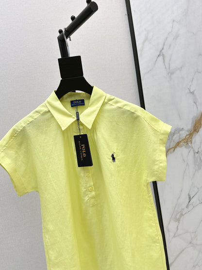 Ral 25ss Linen polo shirt