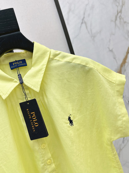 Ral 25ss Linen polo shirt
