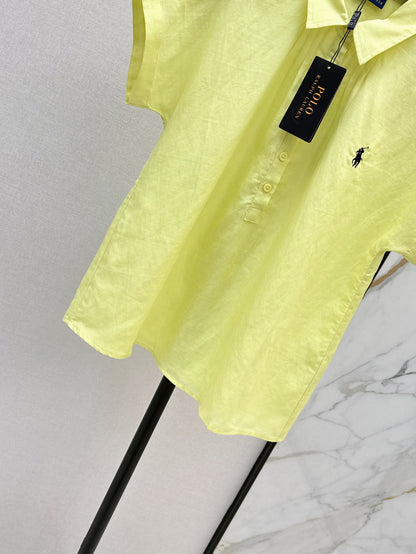 Ral 25ss Linen polo shirt