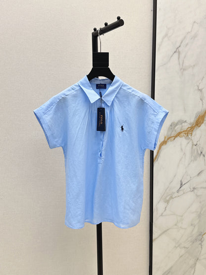 Ral 25ss linen polo shirt