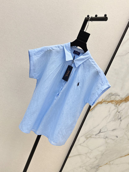 Ral 25ss linen polo shirt
