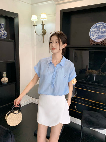 Ral 25ss linen polo shirt