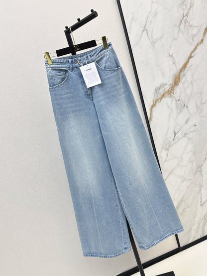Chan 25ss beaded jeans